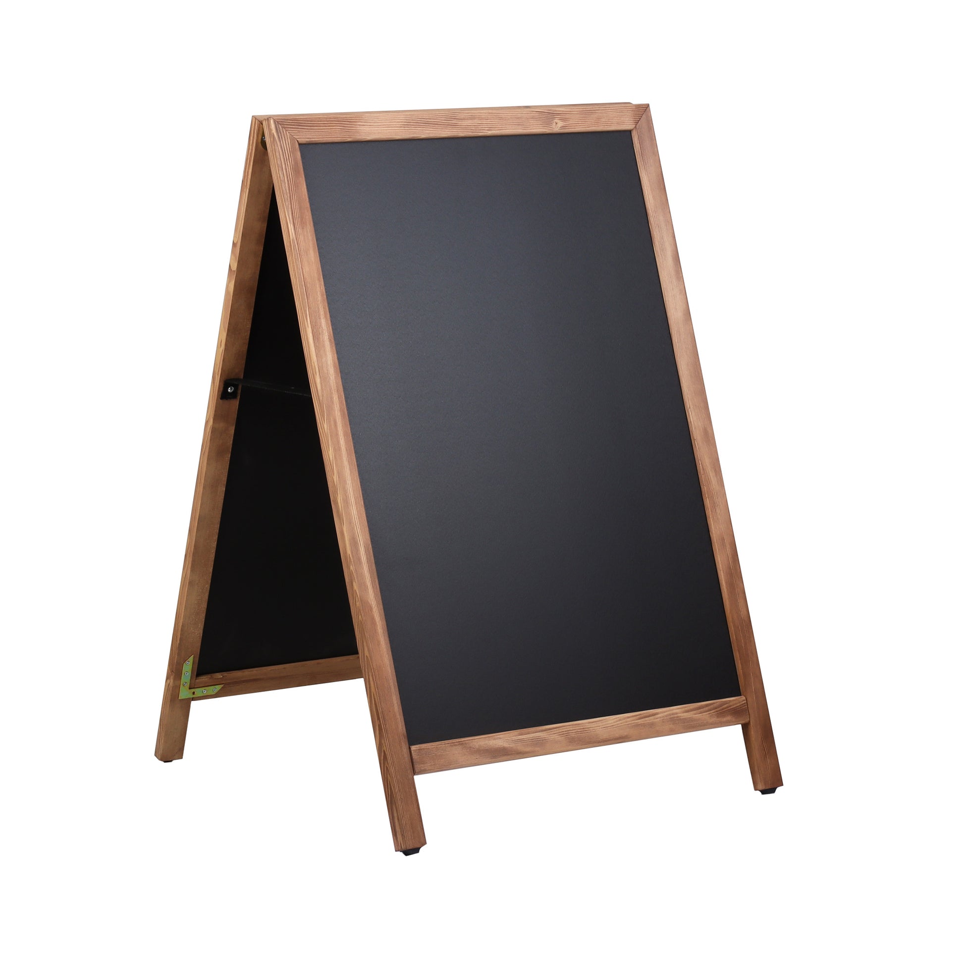 Europel Kundenstopper DELUXE – 660 × 1'040 mm – Kiefernholzrahmen, schwarz – doppelseitig, für Kreidemarker