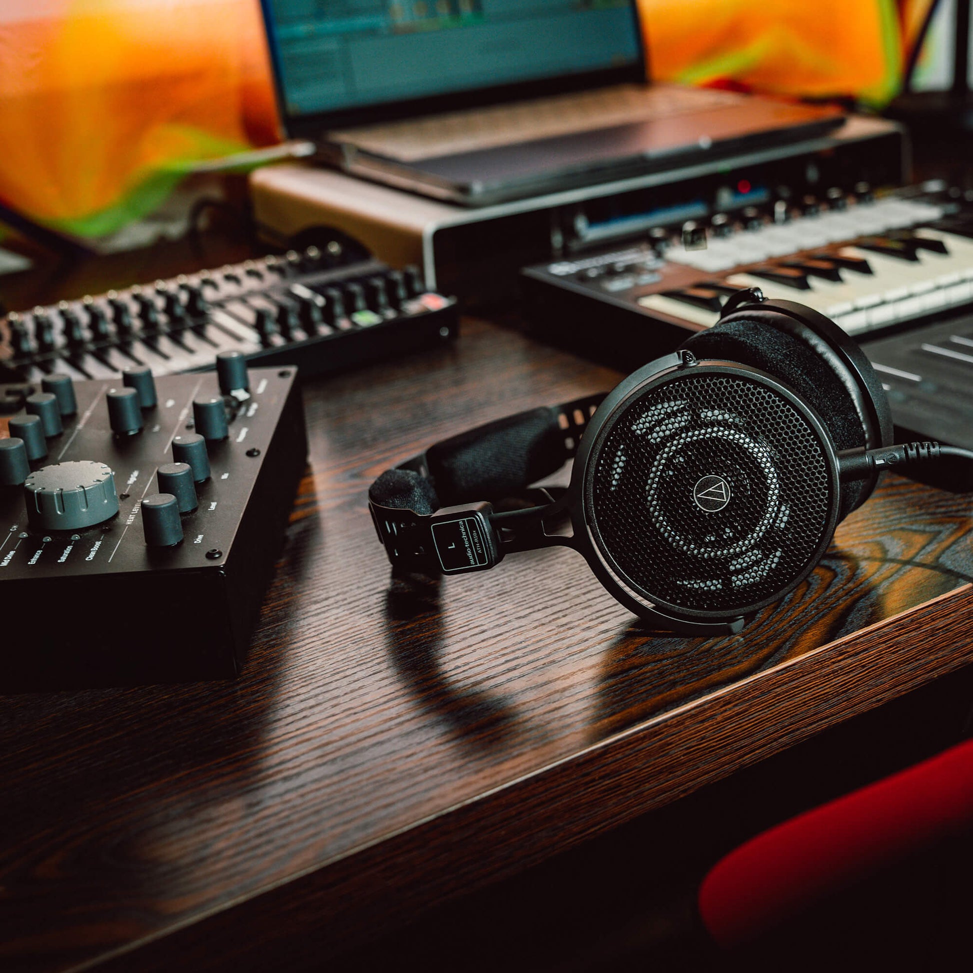 Audio-Technica ATH-R50x Over-Ear Kopfhörer – Kabel, 3,5 mm Klinke, Schwarz