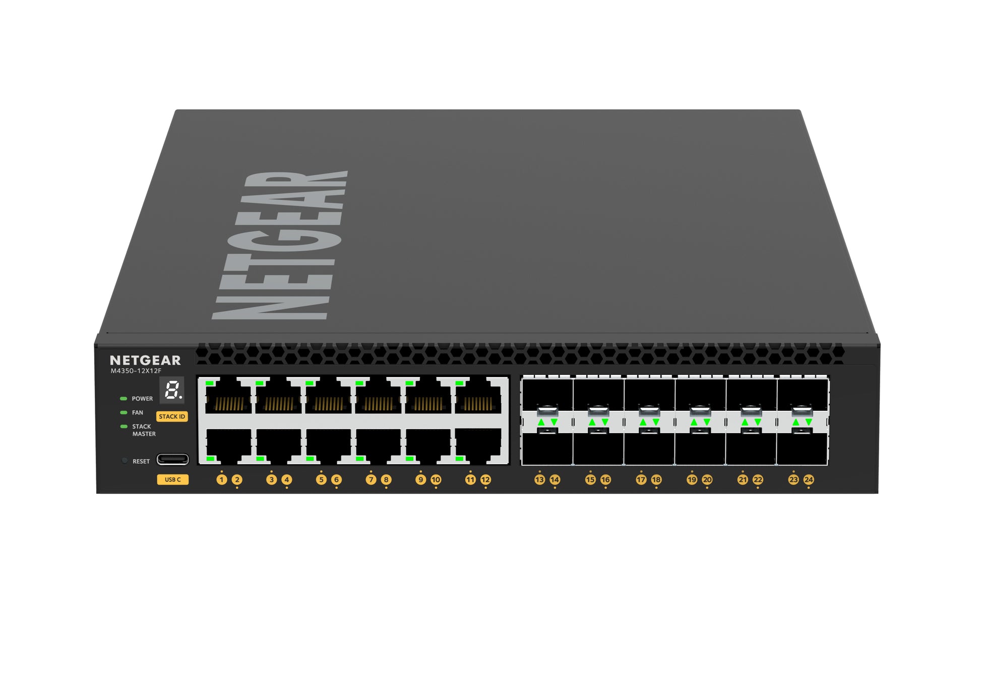 NETGEAR M4350-12X12F – Managed Switch – 12×10G RJ45, 12×10G SFP+, L3, 1U