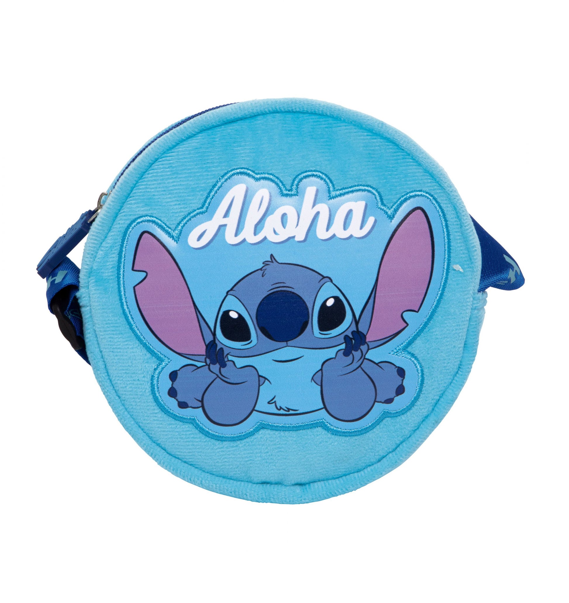 Arditex WD16681 – Umhängetasche, Polyester, Blau, Motiv Lilo & Stitch, 16 × 16 × 16 cm