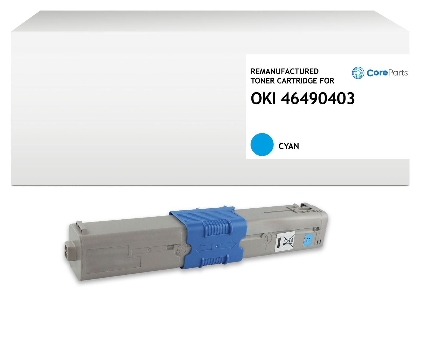 CoreParts Toner – cyan, 1500 Seiten – für OKI