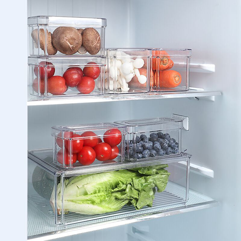 Nordic Quality Vorratsdose, 7-teilig, 3 Grössen, 30 × 20 × 9,8 cm, PET, BPA-frei