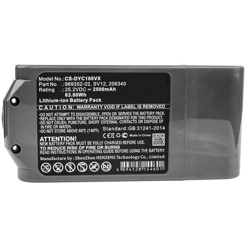 CoreParts Akku 63 Wh – für Dyson V10/V10 Absolute