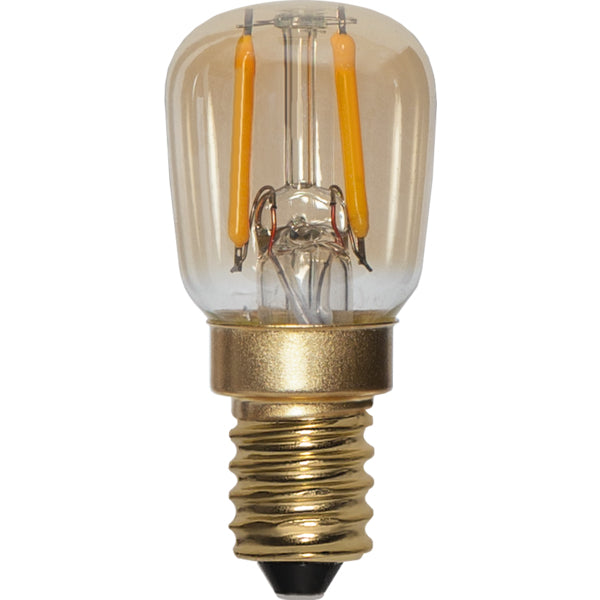 Star Trading Leuchtmittel E14 ST26 – Warmweiss 2000 K, 30 lm, 0,5 W, dimmbar – Transparent, Glas