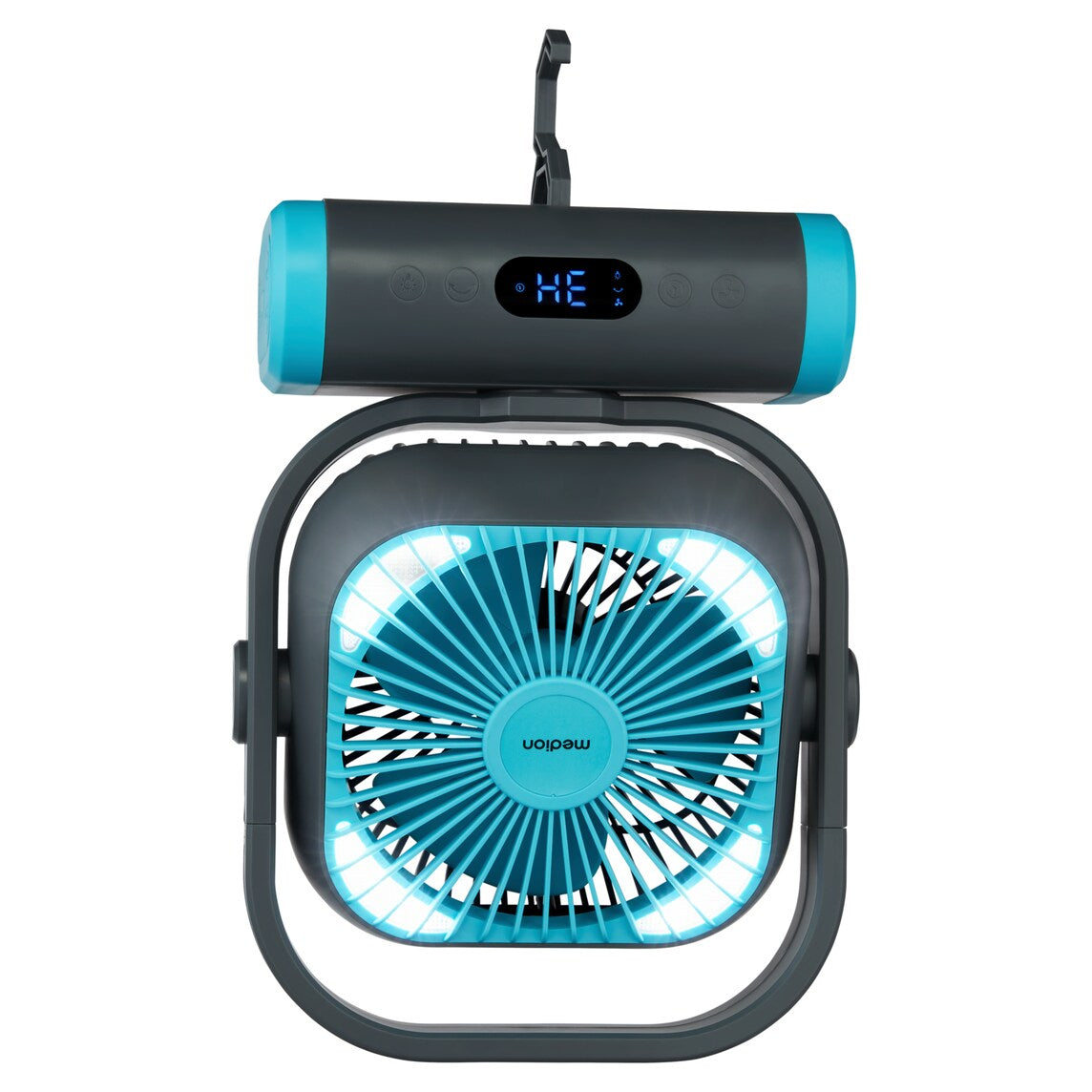 MEDION USB-Ventilator MD 12065 – 5 Stufen, Oszillation, mit Fernbedienung, Timer, Akku, 20 W, 48,0 dB