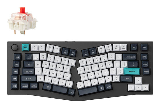 Keychron Q10 Max – Tastatur 75% – mechanisch – Bluetooth & 2,4 GHz – QWERTZ (CH) – RGB – grau