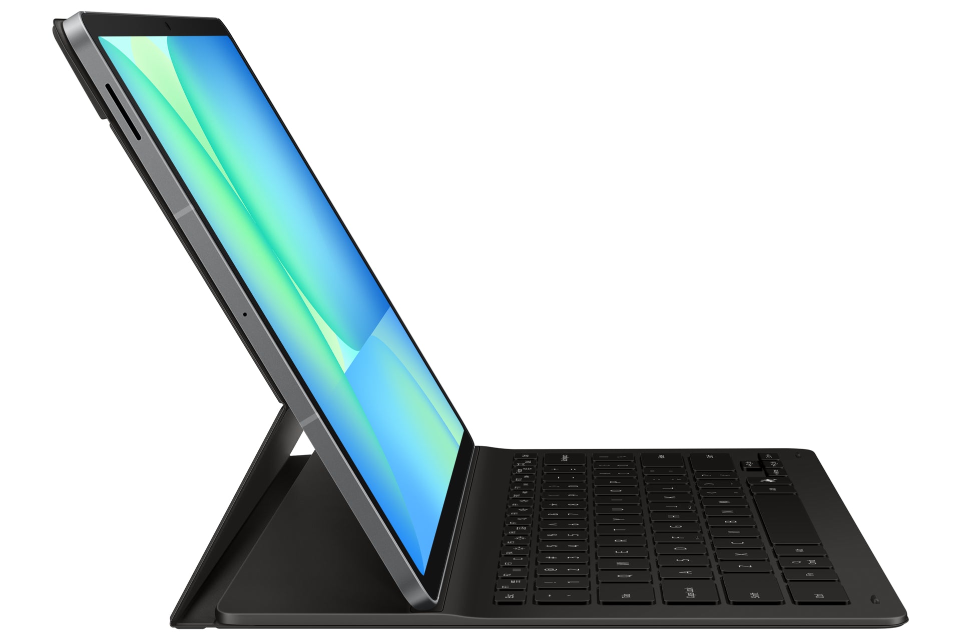 Samsung Tab S10 FE+ Book Cover Notebook-Schutzhülle – für Galaxy Tab S10 FE+, Aufsteckfunktion, Schwarz