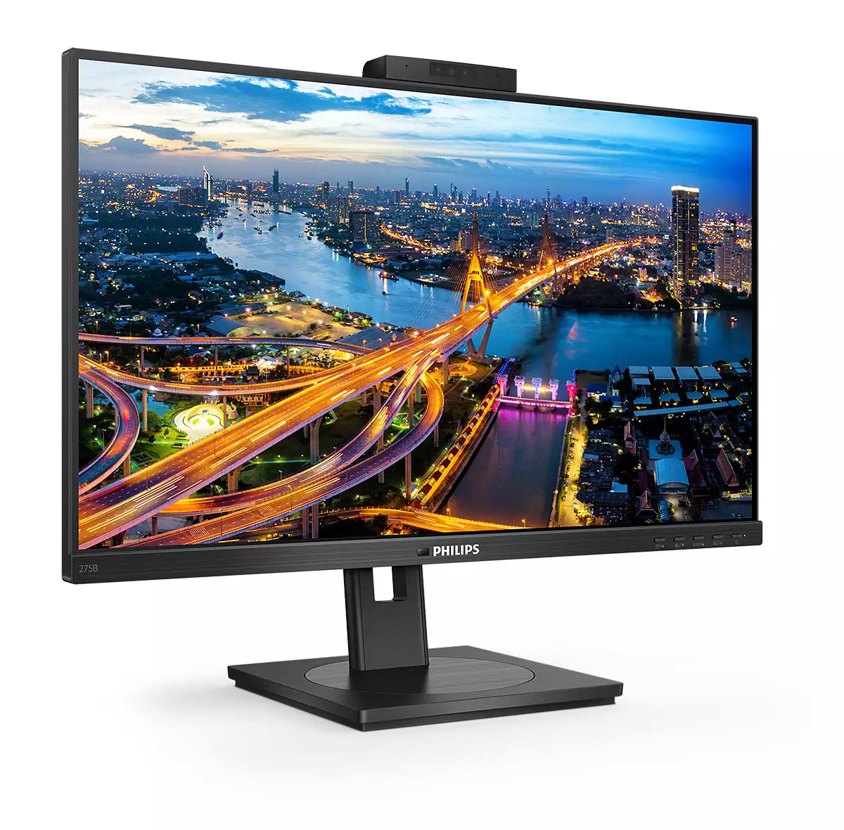 Philips 275B1H/00 – Monitor, 27", 2560 × 1440 (WQHD), IPS, 75 Hz, 300 cd/m², Webcam, VESA 100 × 100, Schwarz