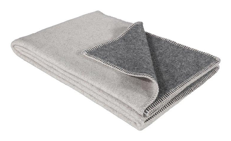 Eskimo Wohndecke – 130 × 200 cm, Wolle-Mix, Beige