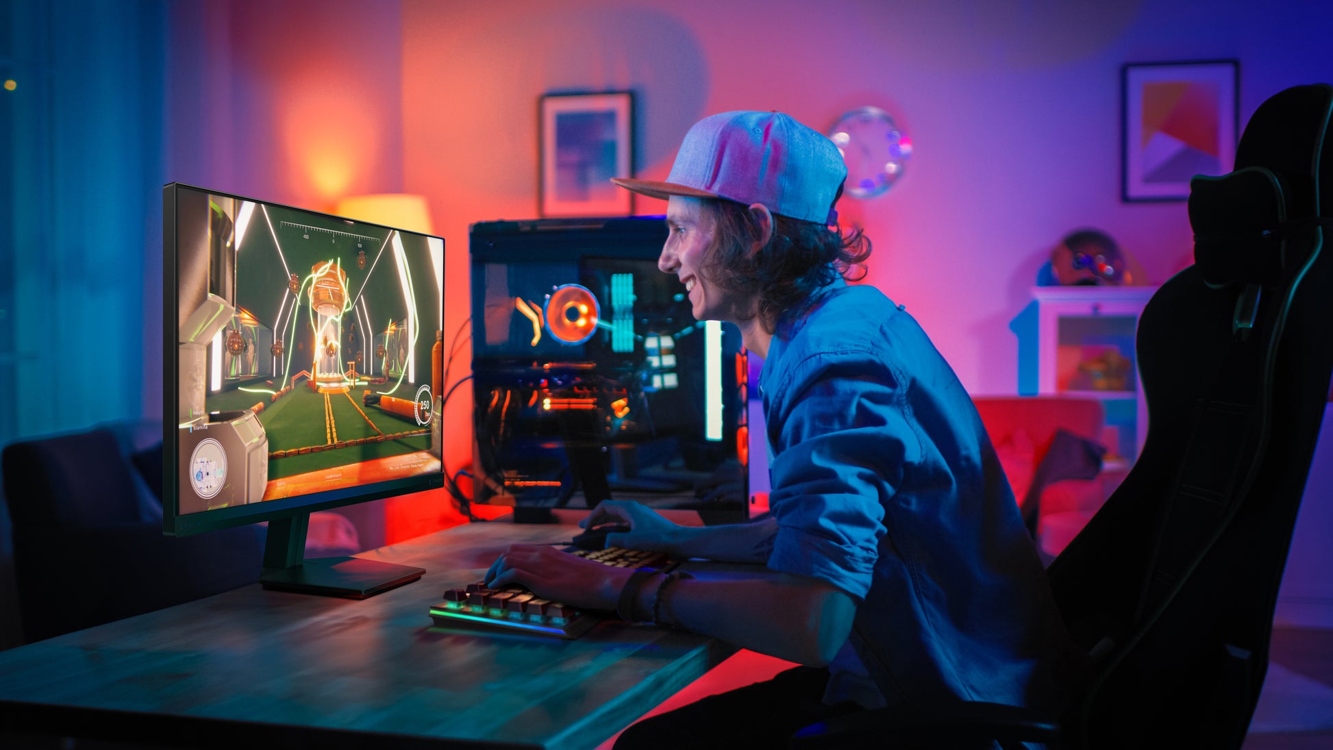 Philips 27M2N3200NF/00 – Monitor, 27" Full HD (1920 × 1080), IPS, 144 Hz, G-Sync, Schwarz
