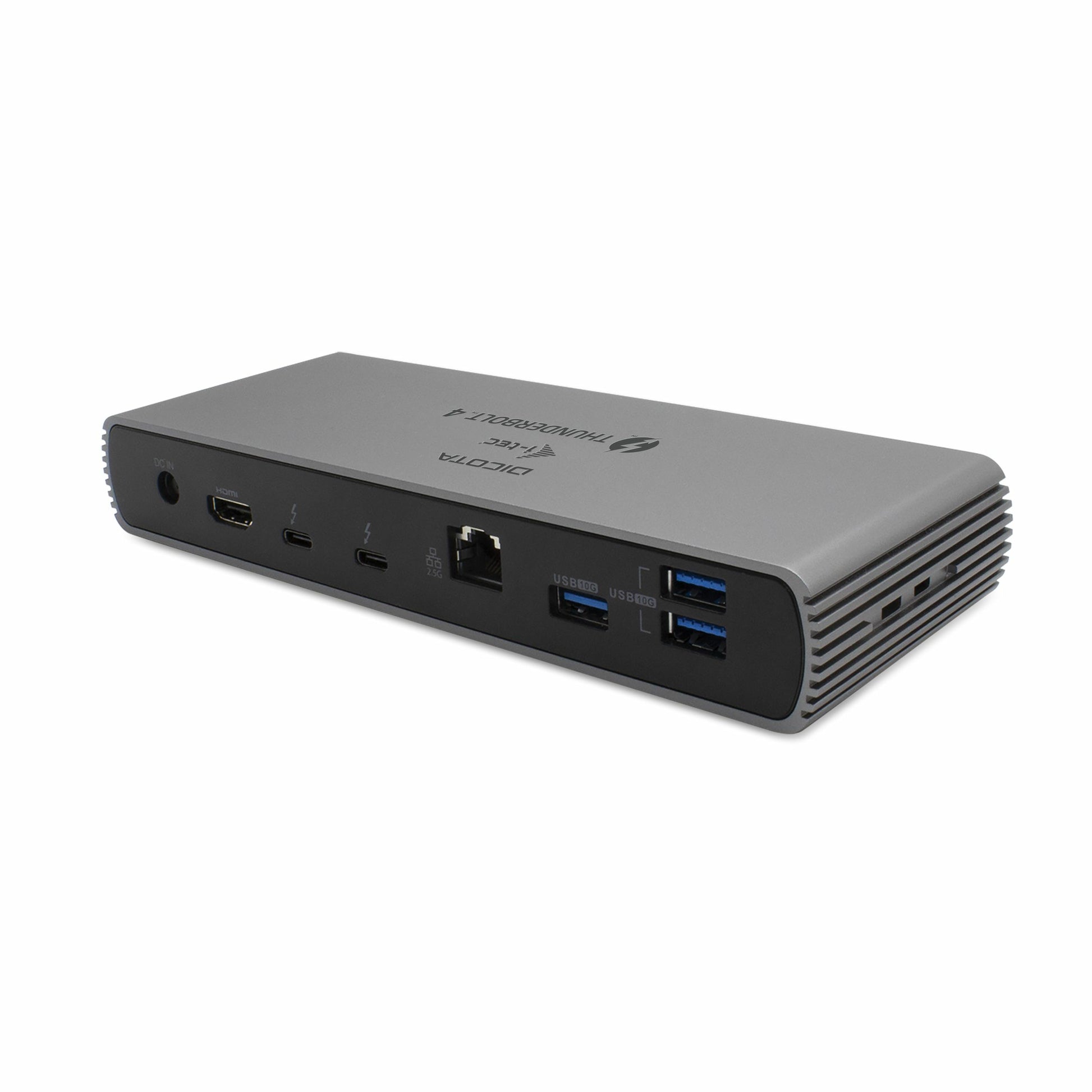 DICOTA D32006-UK Thunderbolt-Hub 6 Thunderbolt 4, 4 USB-A, 96 W PD, 2.5GbE, SD, 3,5 mm Audio, TB4 und 2