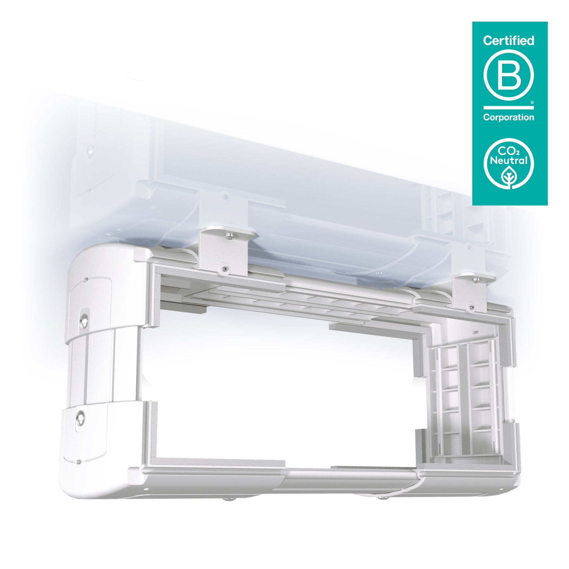 Dataflex CPU-Halterung (Untertisch) – bis 30 kg, weiss, Kunststoff (ABS)