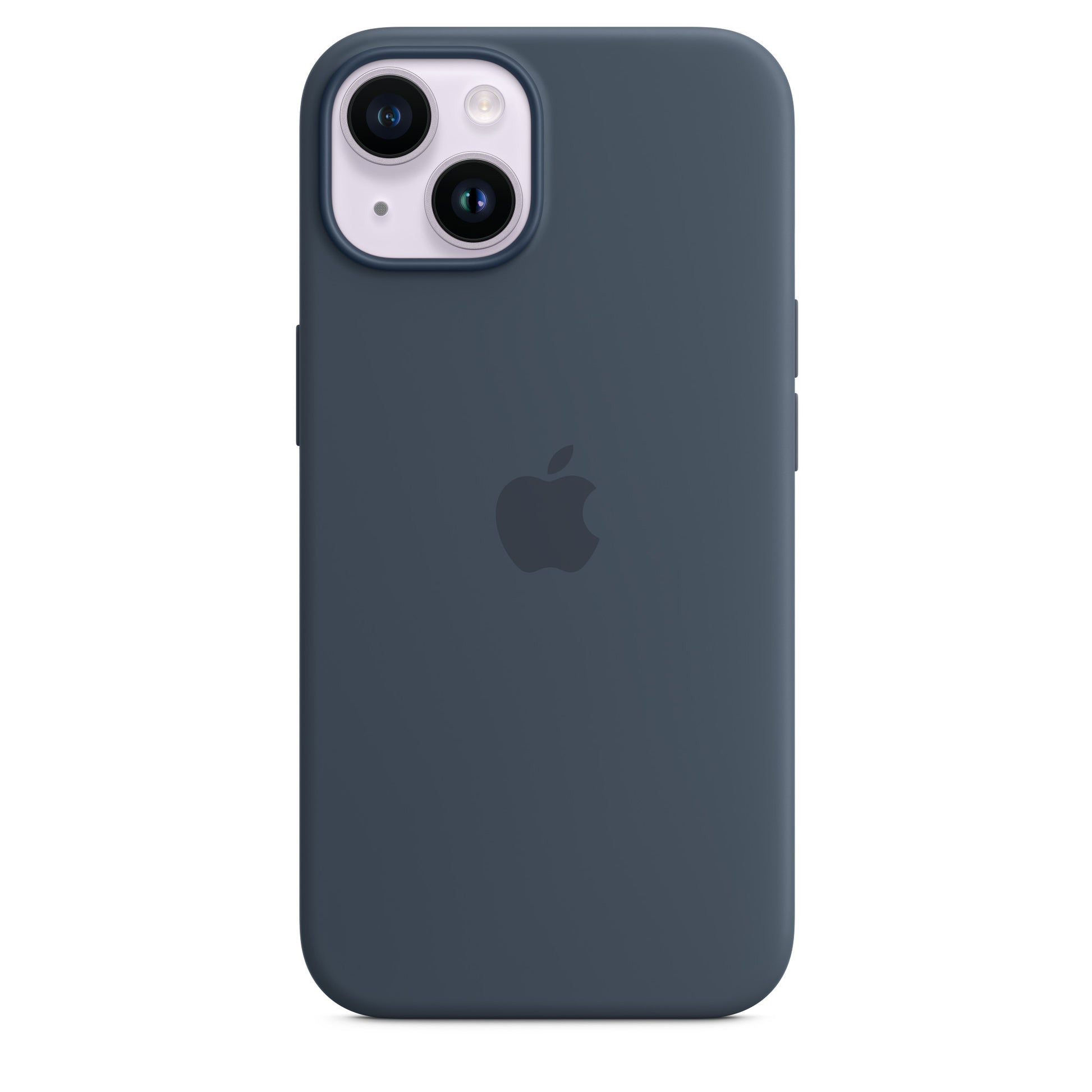 Apple Backcover – für Apple iPhone 14, MagSafe, Silikon+Mikrofaser, Navy