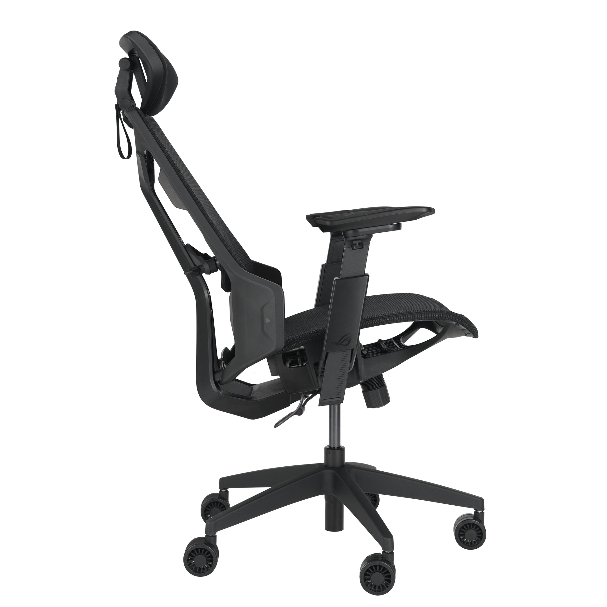 ASUS ROG Destrier Core Gaming-Stuhl – Kunstleder – Schwarz, 3D-Armlehnen, mit Kopfstütze, bis 150 kg