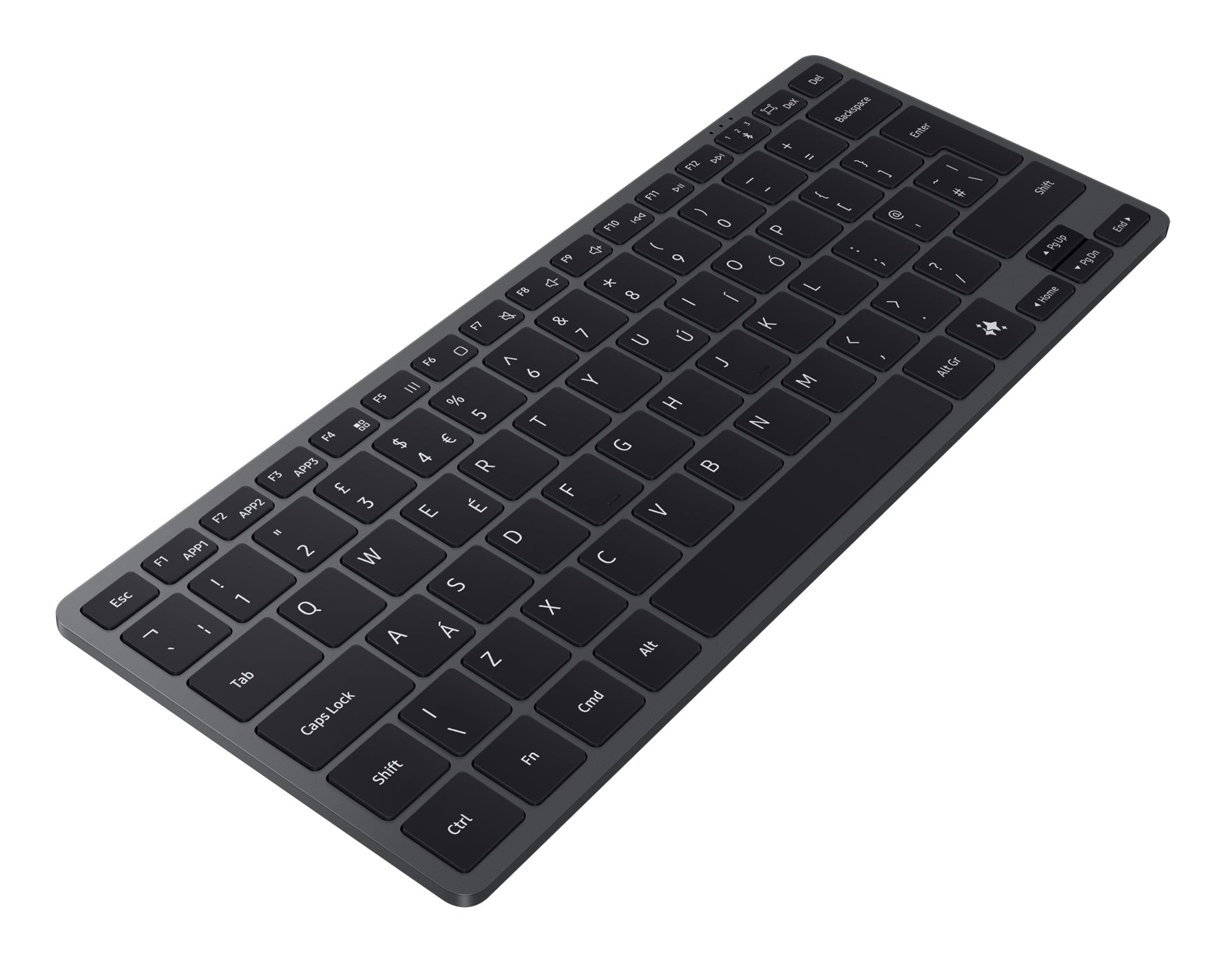 Samsung EJ-B7800 – Tastatur – Bluetooth 5.4 – QWERTZ (DE) – ohne Ziffernblock – grau