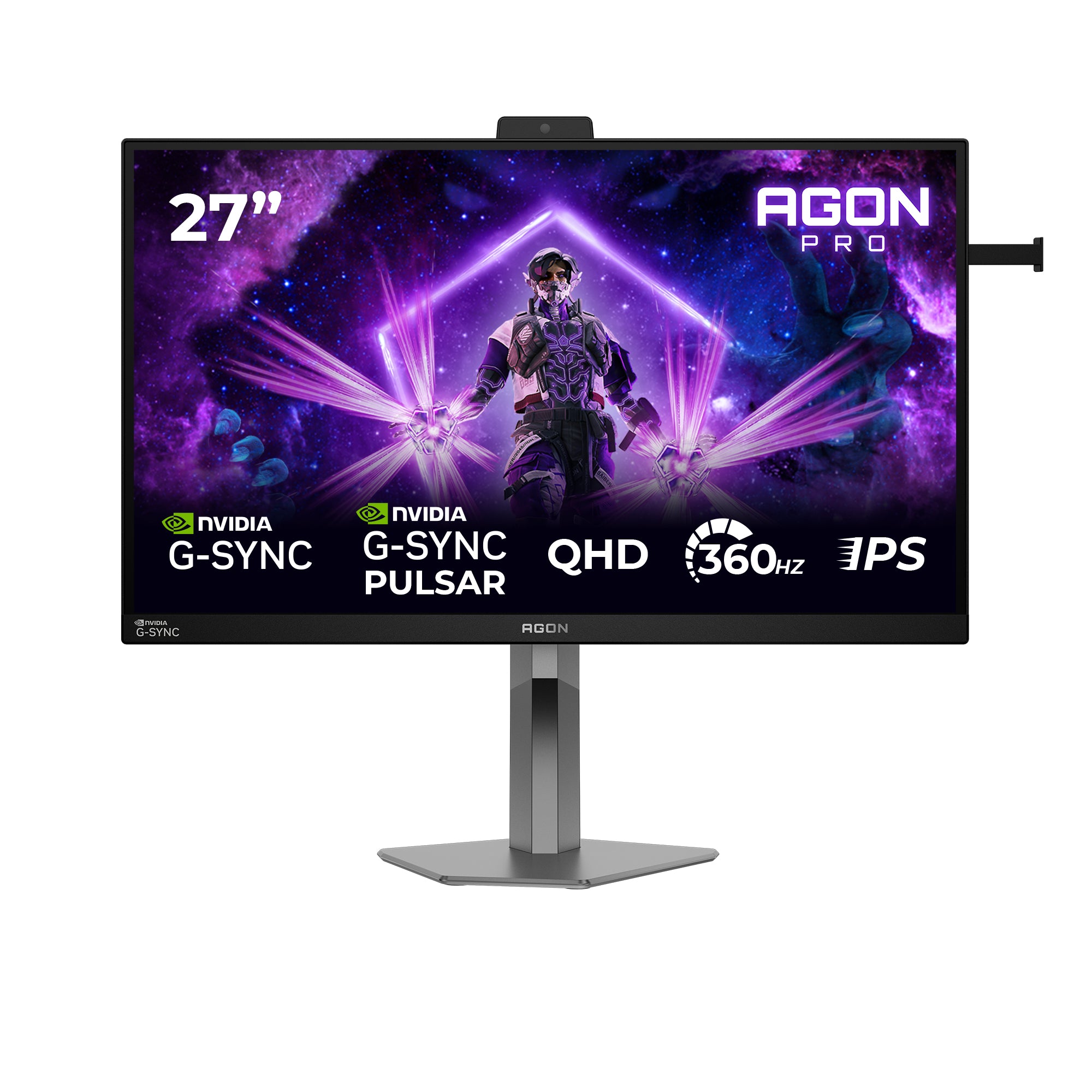 AOC AG276QSG2 – 27", 2560 × 1440 (WQHD), IPS, 360 Hz, Webcam, HDR10