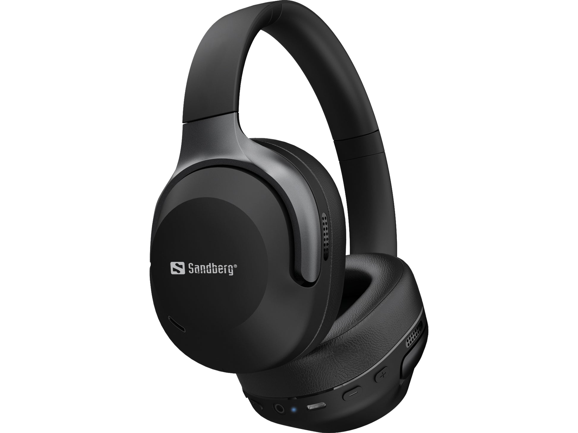 Sandberg Wireless Travel Headset Over-Ear Kopfhörer – Stereo, BT 6.0, ANC, Schwarz