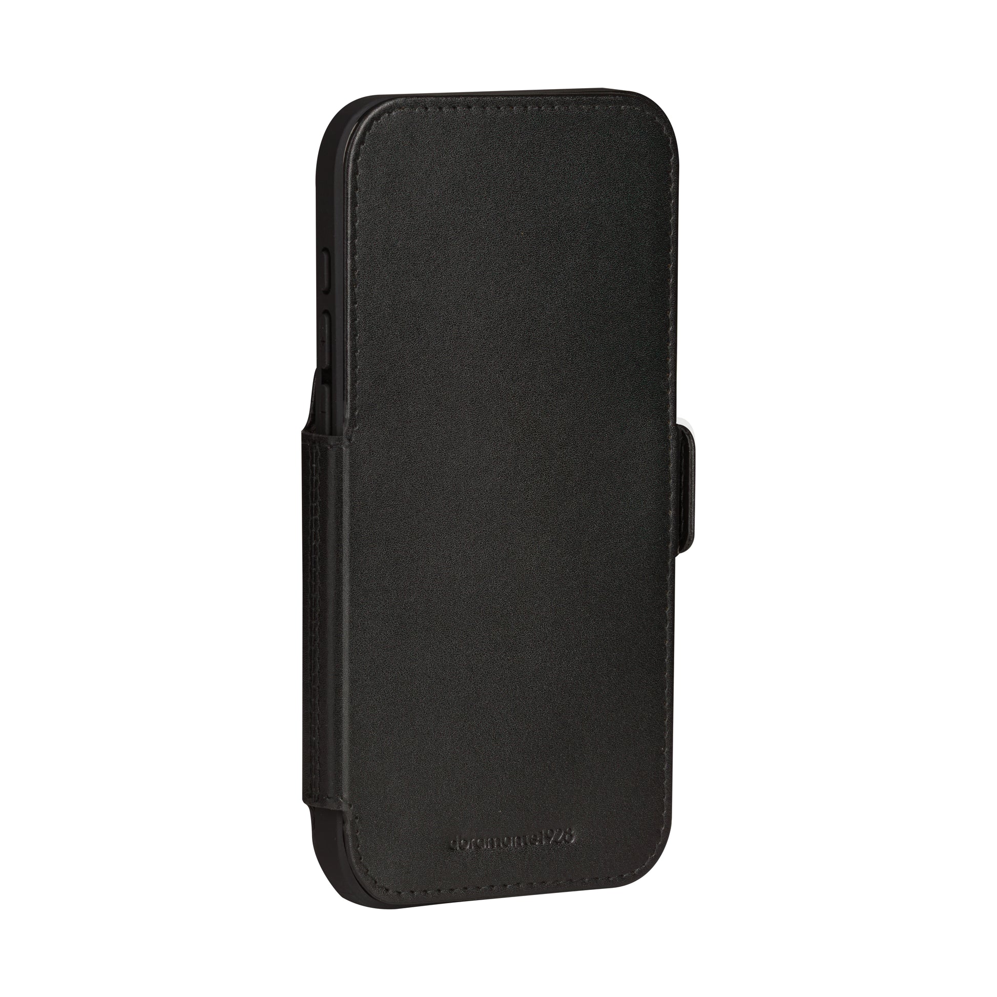 dbramante1928 Copenhagen Wallethülle – für Apple iPhone 17 Pro Max, mit Ständer, 3 Kartenfächer, Leder, Schwarz