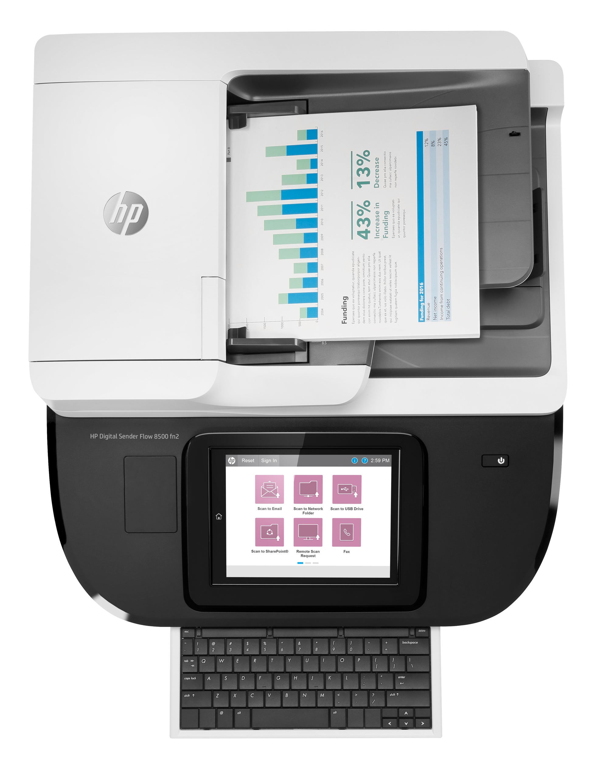 HP Digital Sender Flow 8500 FN2 – Flachbettscanner