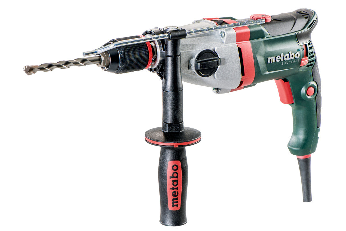 Metabo Schlagbohrmaschine SBEV 1300-2 S – 1 300 W – Schnellspannbohrfutter – 16 Nm – Koffer – 2-Gang