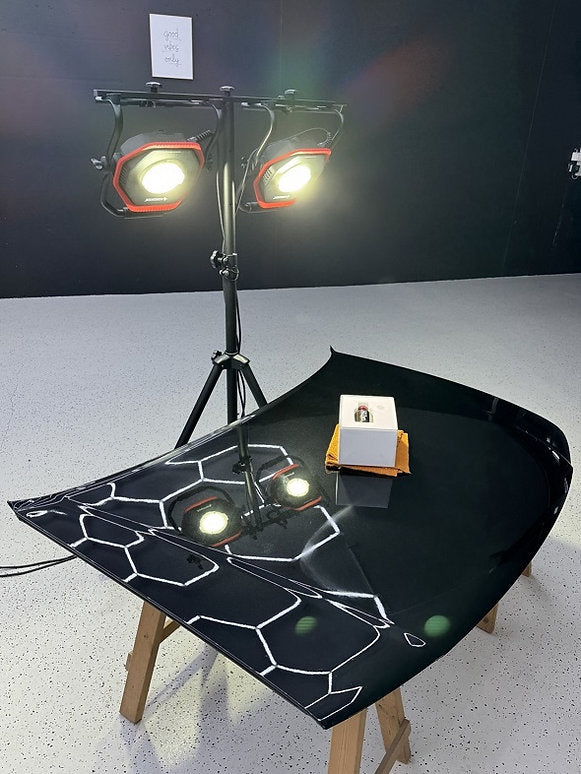 NORDRIDE Arbeitsstrahler – 10'000 lm, 100 W – Kaltweiss, 6000 K – IP65 – Netzbetrieb – IK08, Steckdose – Schwa