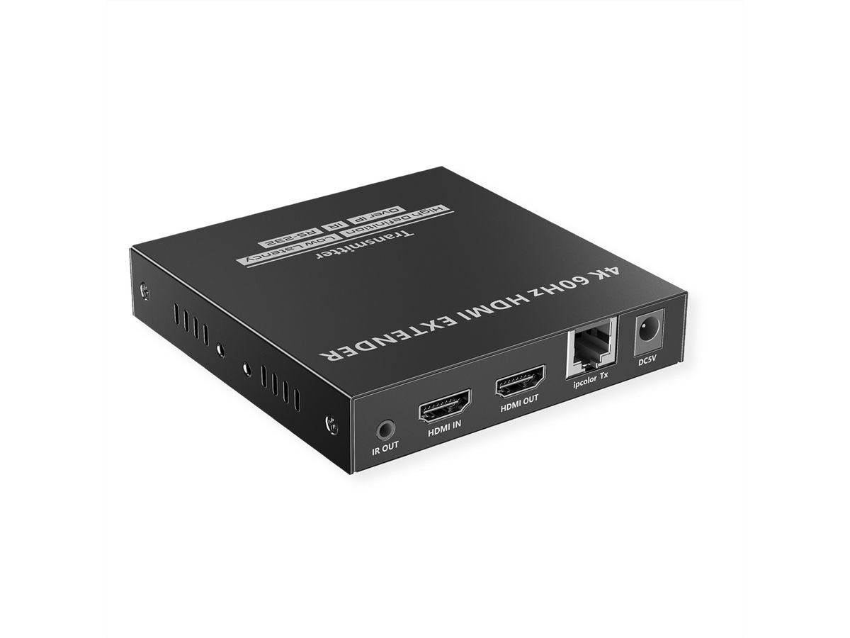 VALUE HDMI-Verlängerung über IP – bis 120 m, 4K (3840 × 2160) @ 60 Hz, 2× HDMI, RS-232/IR, HDCP 1.4/2.2