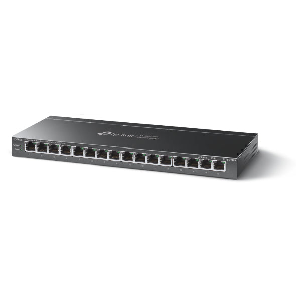 TP-Link TL-SG116P – 16-Port Gigabit Switch, Unmanaged, PoE, 16x RJ-45 (1G), 32 Gbit/s