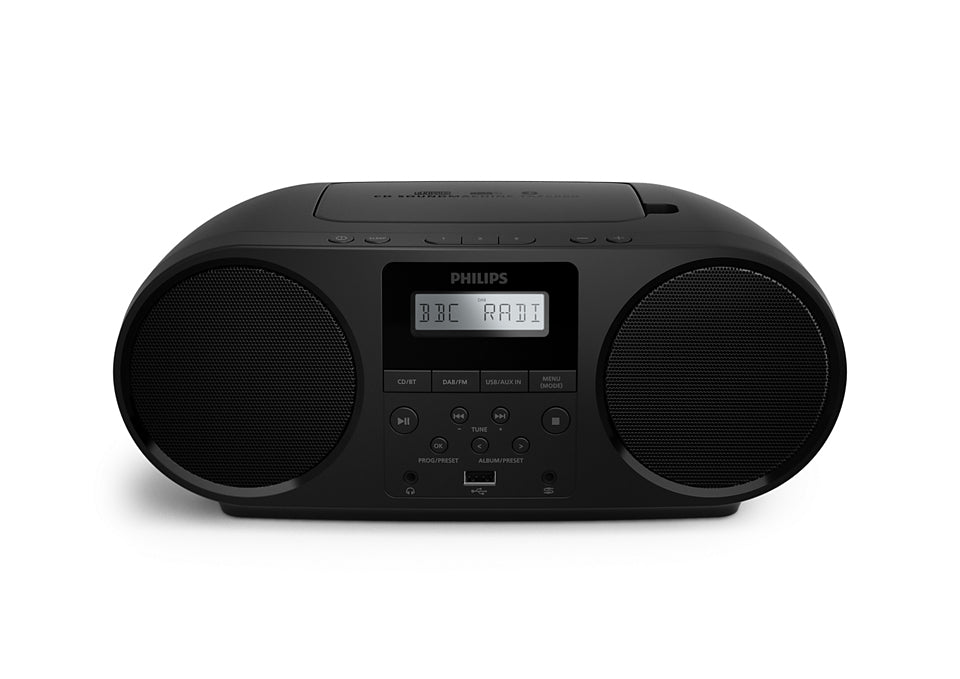 Philips TAZ6000/10 – DAB-/Internetradio – Portabel – UKW, Akkubetrieb – Schwarz