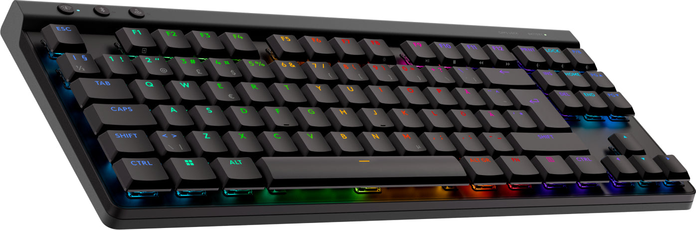 Logitech G G515 LIGHTSPEED TKL – Tastatur – Mechanisch – Bluetooth & 2,4 GHz (Nano USB-A) – RGB – Schwarz