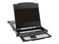 Tripp Lite B030-DP16-17D – 17" Rack-LCD-Konsole – 16-Port DP KVM, 1920 × 1080, USB 2.0-Hub, 1U