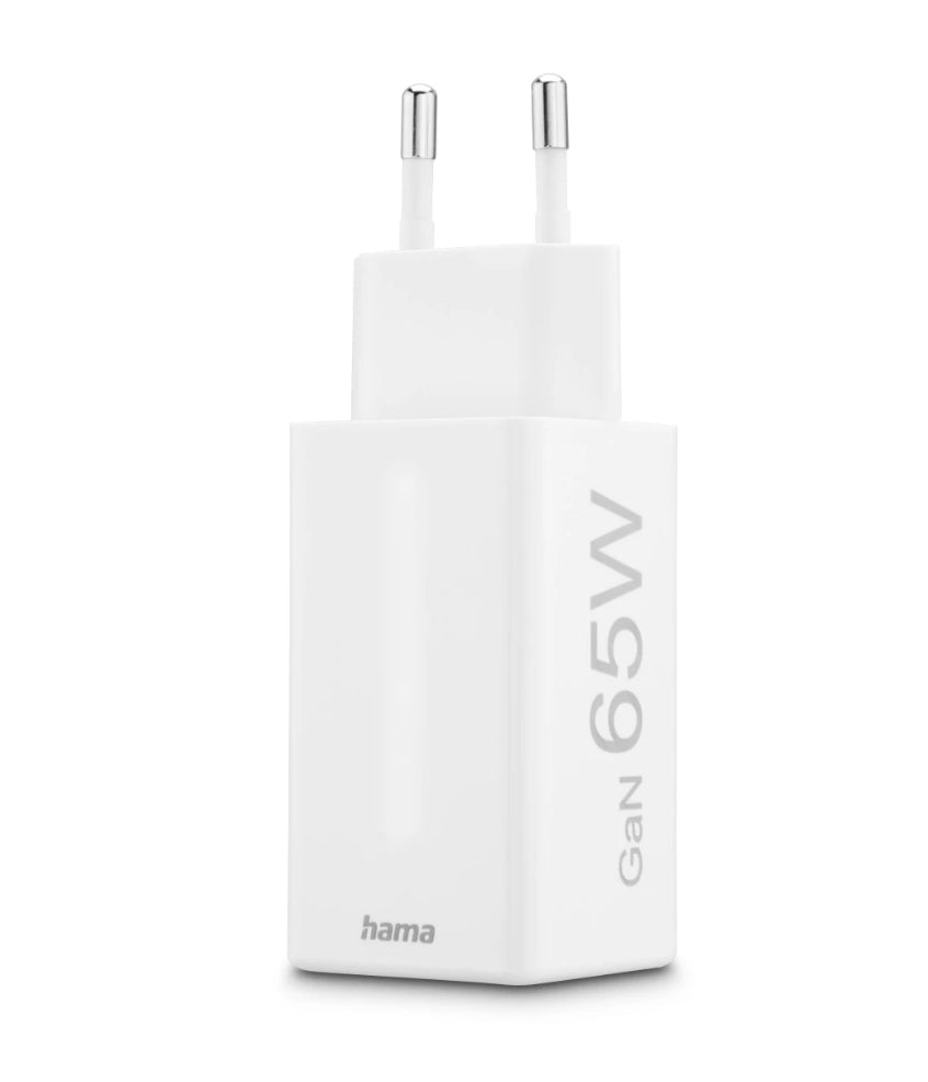 Hama 00201996 USB-Desktop-Ladegerät 65 W – USB-C×2, USB-A×1 – PD, QC 2.0/3.0 – Weiss