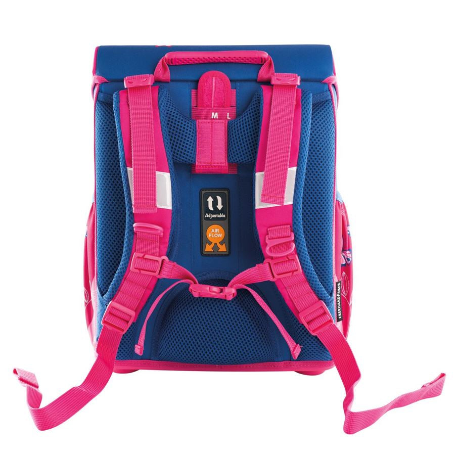 Eberhard Faber EFAlino – 4-teiliges Schulrucksack-Set, Schmetterling, 18 l, 33,5×40×24 cm
