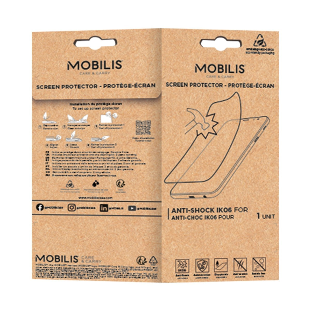 Mobilis Displayschutz (Folie), Antibakteriell – für Galaxy S25 FE