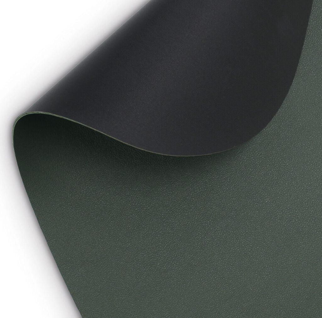 Zeller Present Tischset 27150 – 34 × 42 cm, Kunststoff (PVC), Dunkelgrün/Schwarz