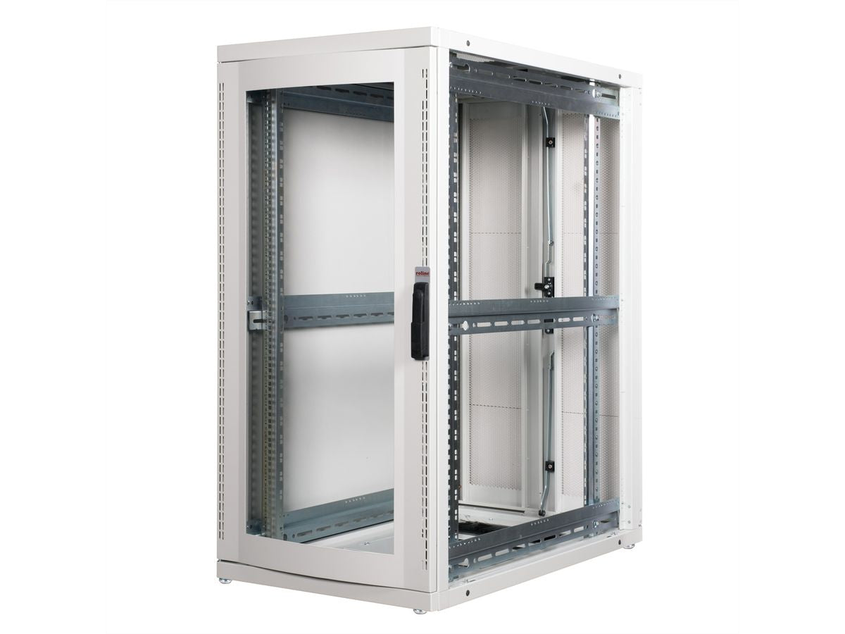 ROLINE Pro – 19" Netzwerkschrank 26U, IP20, abschliessbar, 600 × 1000 × 1260 mm, grau, Stahl