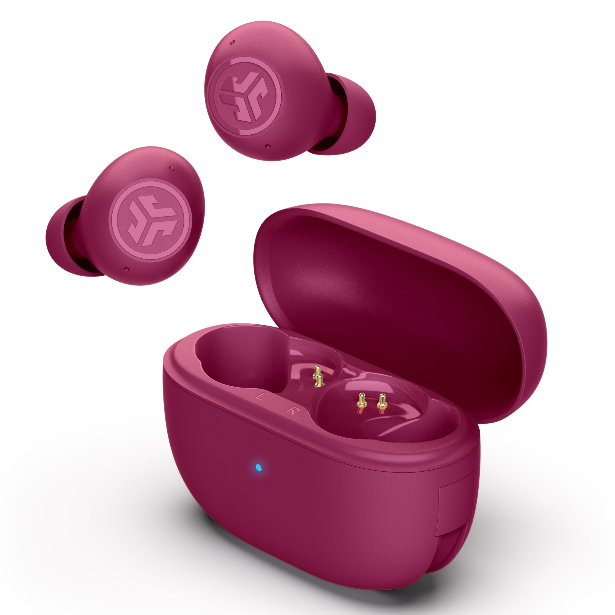 JLab Go Pop ANC TWS In-Ear – mit Ladecase, Fuchsie, BT 5.3