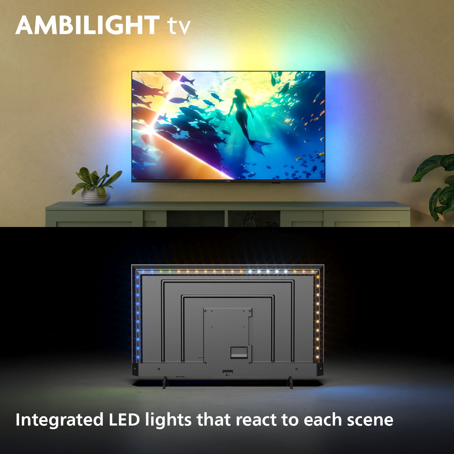 Philips 65PUS8500/12 – 65" QLED UHD 4K, Titan OS, Ambilight (2025)