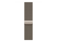 Apple Milanese Loop - Armband - für Apple Watch 46 mm, Grau, M/L, Edelstahl