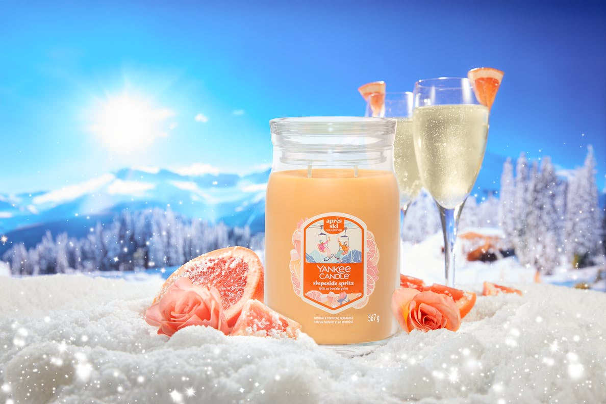 Yankee Candle Duftkerze Slopeside Spritz (Grapefruit), Ø 9,9 × 15 cm