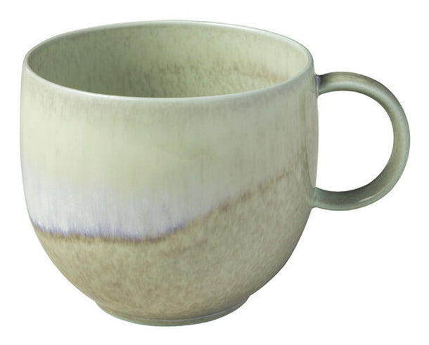 Villeroy & Boch Perlemor Alga Kaffeebecher – 0,29 l, Porzellan, Grün, spülmaschinenfest, mit Henkel