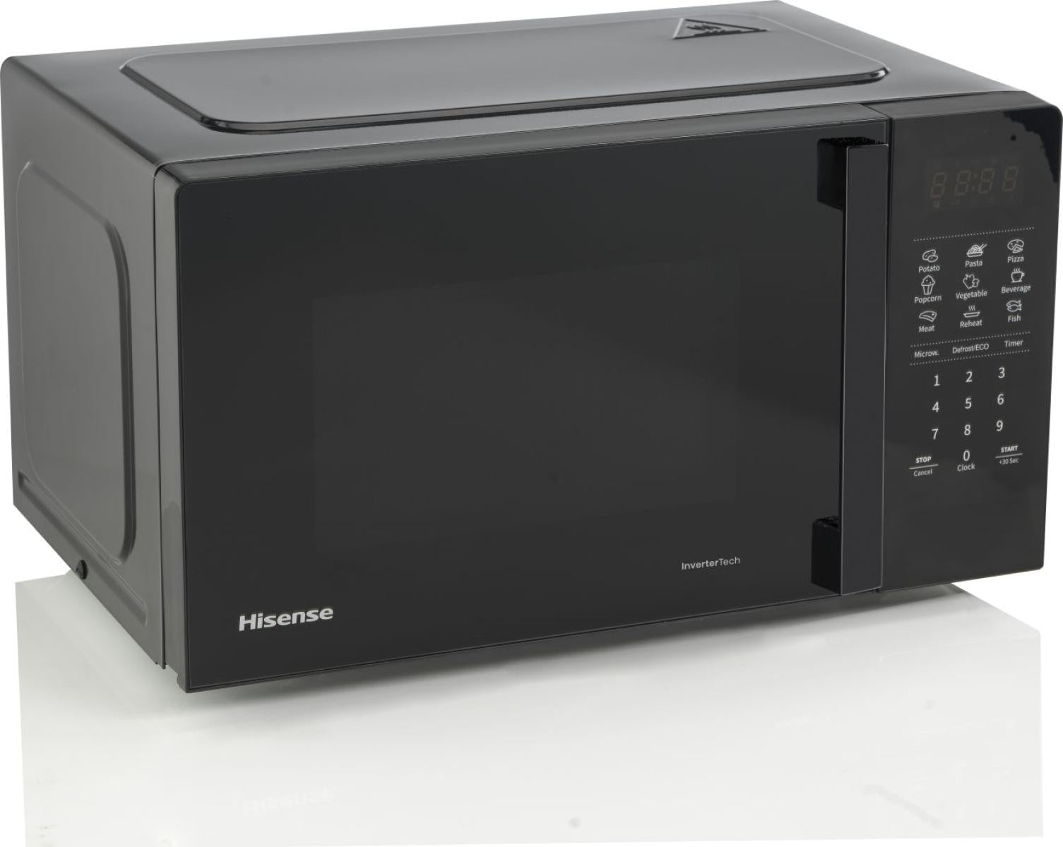 Hisense Solo-Mikrowelle H20MOBS4HI – 20 l, Inverter & Keramikboden, 700 W – schwarz
