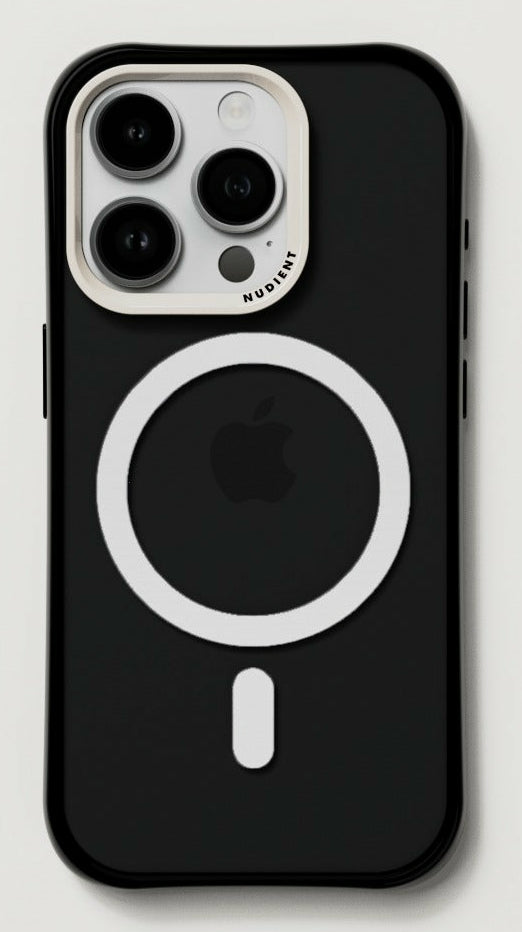 Nudient – Backcover Form – für Apple iPhone 15 Pro – schwarz – MagSafe-kompatibel