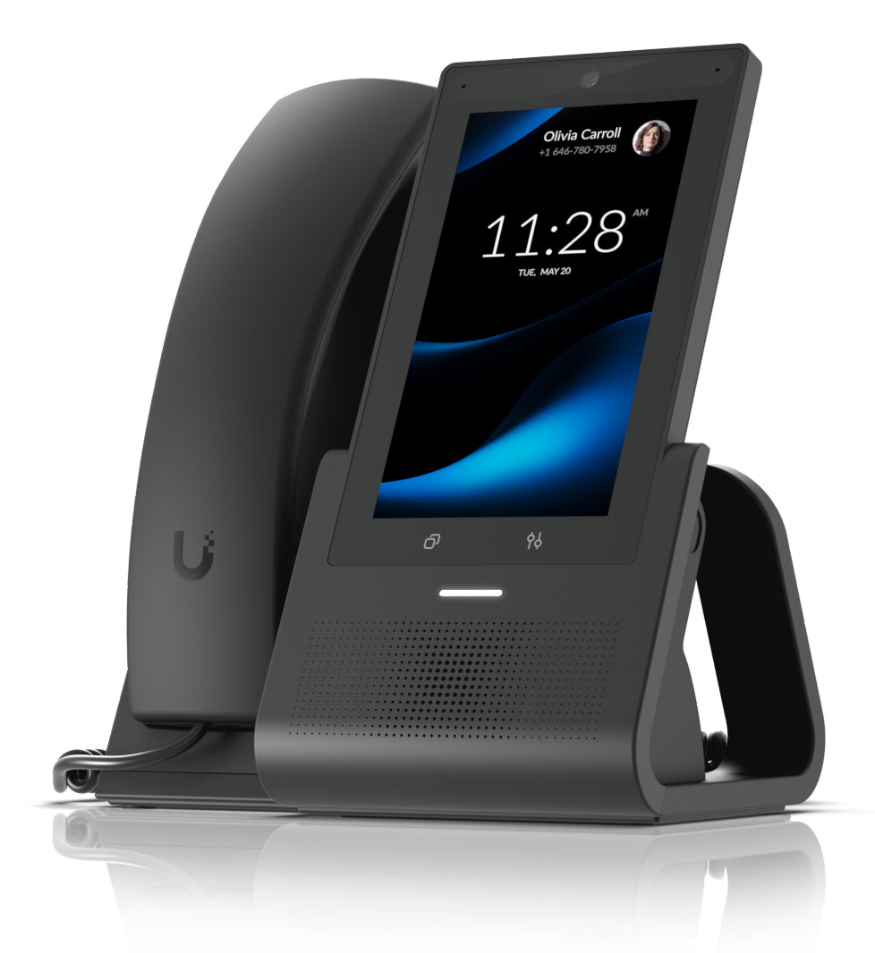Ubiquiti UniFi Talk G3 Touch Pro – IP-Videotelefon, 5" Touch, WLAN/BT, Gigabit, PoE, für UniFi Talk, schwarz
