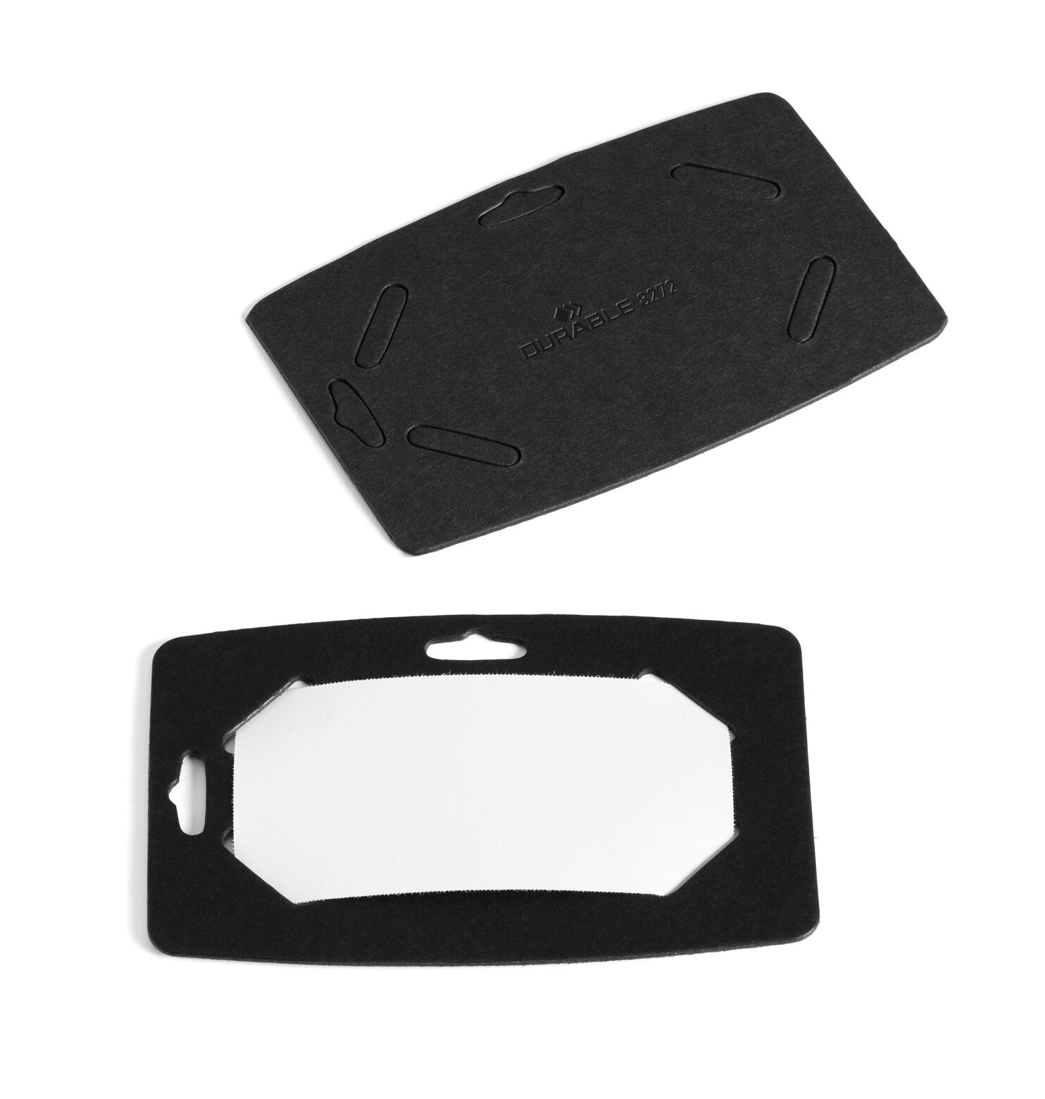 Durable Namensschild – Einsteckmass 75 × 40 mm – Karton – Schwarz – 20 Stk.