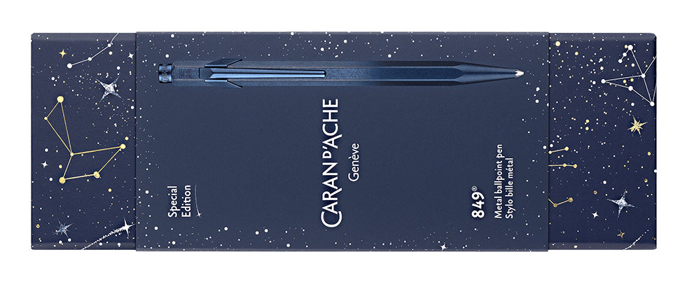 Caran d-Ache Caran d'Ache Kugelschreiber – Blau, Aluminium
