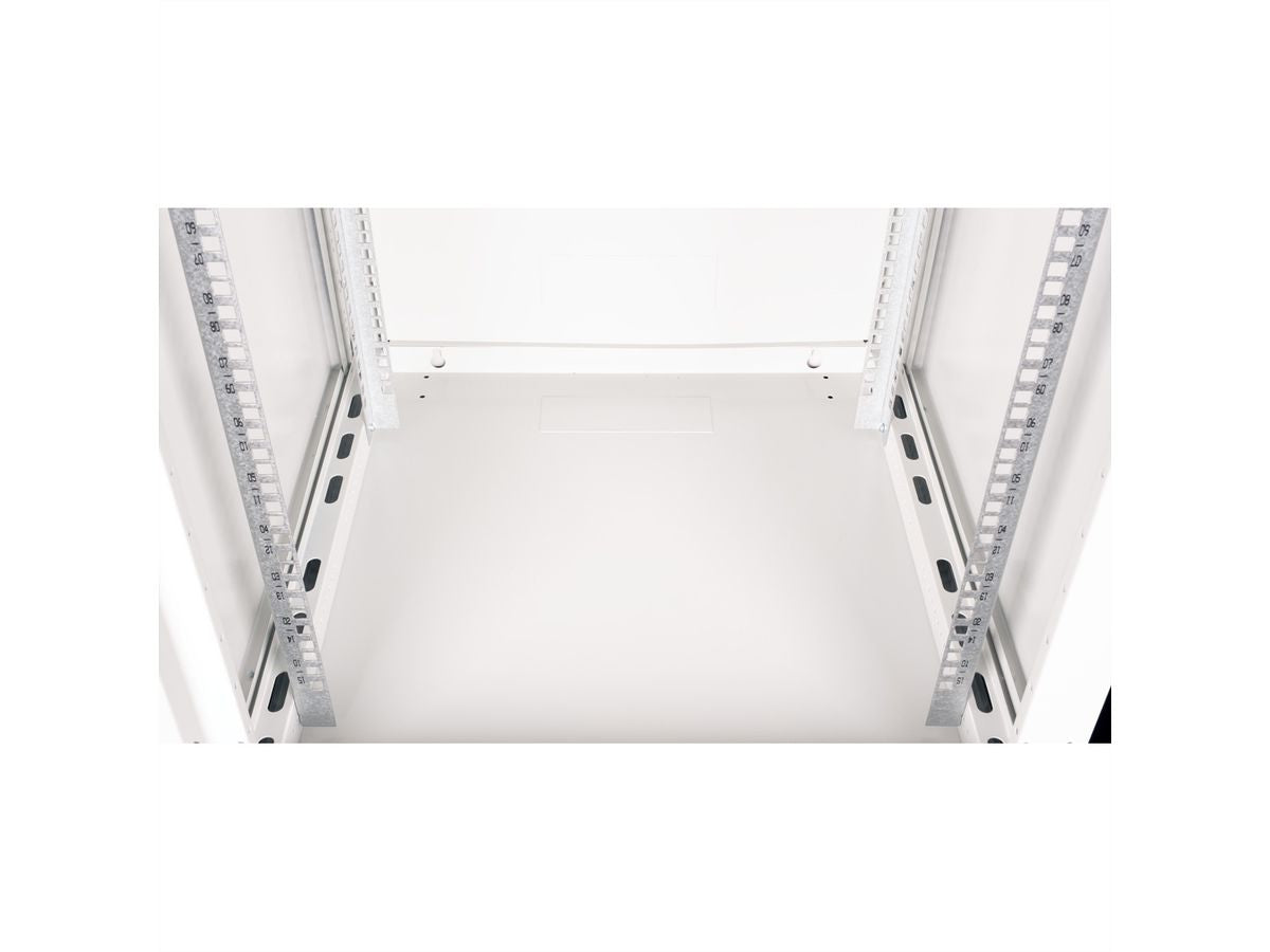 ROLINE Basic Plus – 19" Wandverteiler 15U, IP20, abschliessbar, 600 × 600 × 779 mm, lichtgrau, Stahl