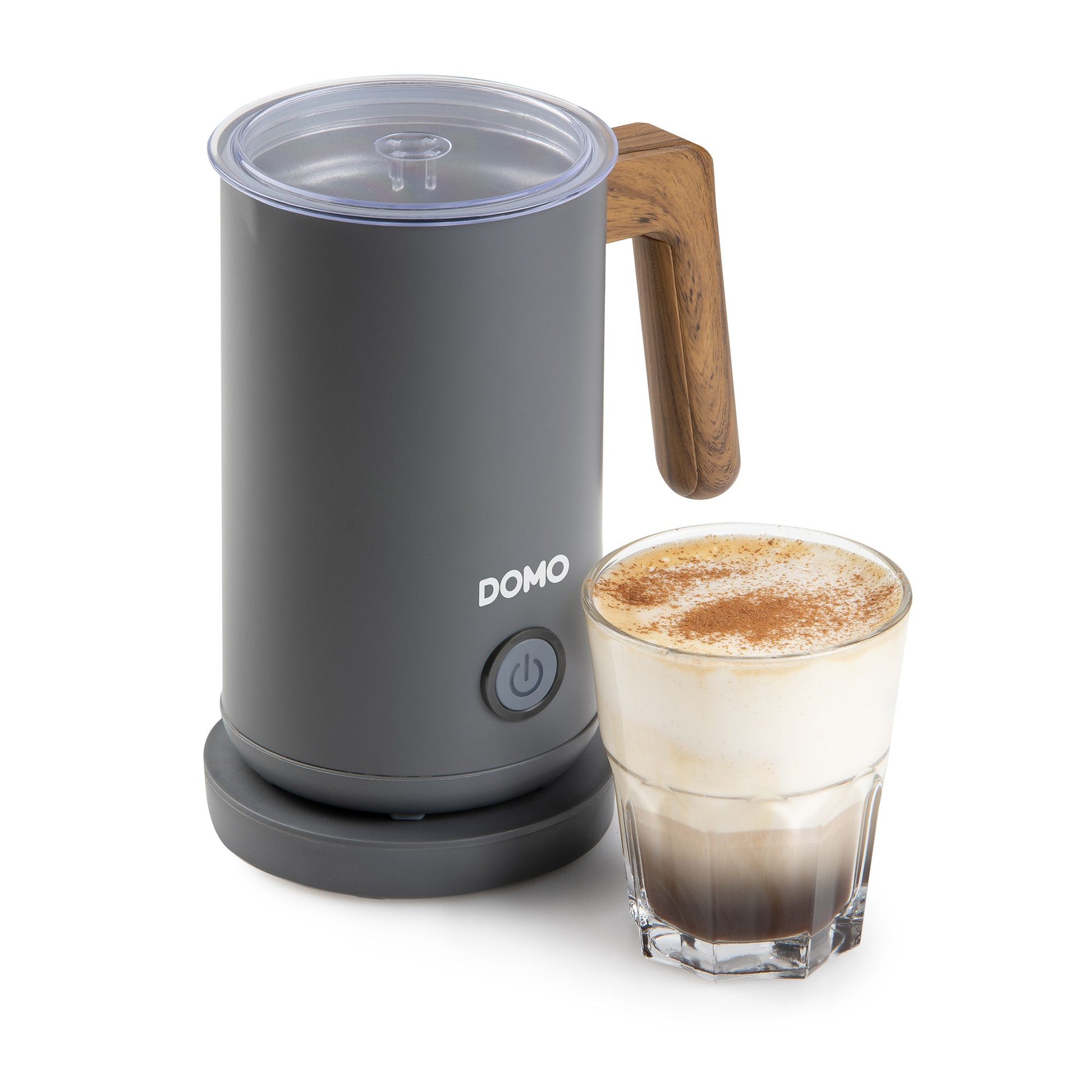 Domo Milchaufschäumer DO745MF – 300 ml, 500 W, Teflonbeschichtet – Grau