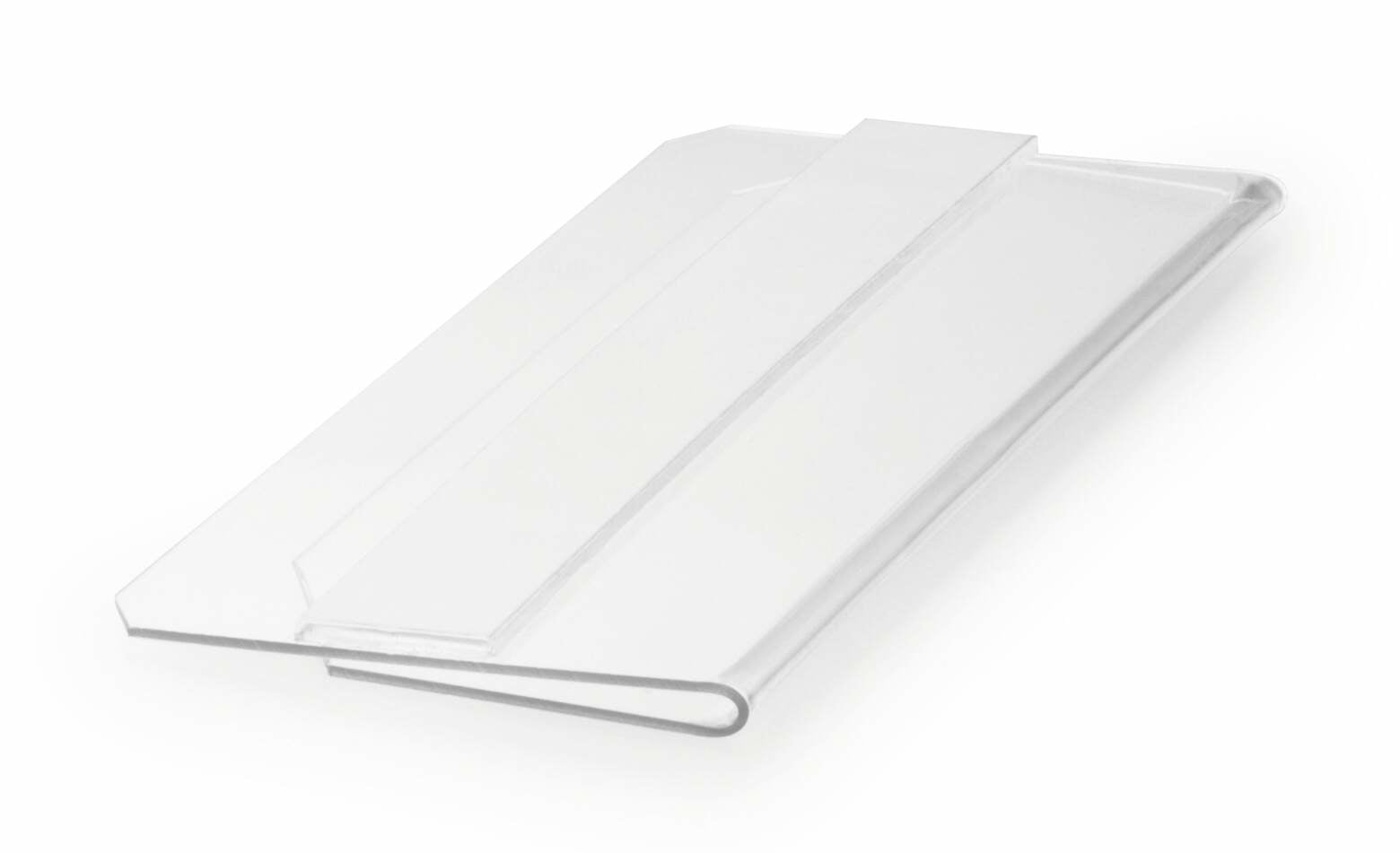 Durable Kennzeichnungstaschen – 100 × 38 mm, transparent, selbstklebend, 10er-Pack