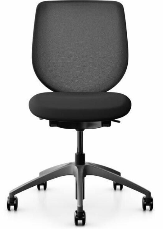 Giroflex Konferenzstuhl 313 – Sitzhöhe 39–51 cm, 120 kg, schwarz