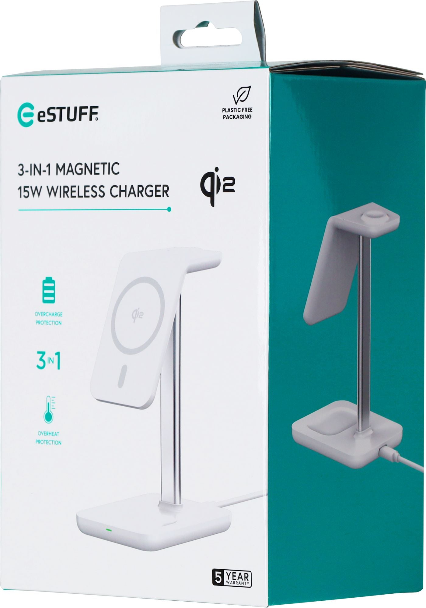 eSTUFF QI2 3-in-1 Magnetisches Wireless Ladegerät